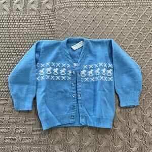 Vintage Golden Gate Of California Boys Cardigan - 0/3M